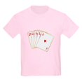 thumbnail image 1 of CafePress - Ace Hearts Flush T Shirt - Light T-Shirt Kids XS-XL, 1 of 4