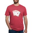 thumbnail image 1 of CafePress - Ace Hearts Flush T Shirt - Mens Tri-blend T-Shirt, 1 of 4