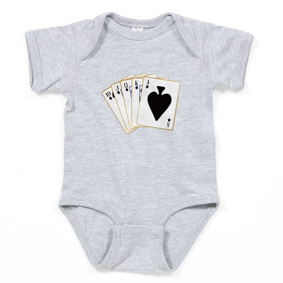 CafePress - Ace Spades Flush Body Suit - Cute Infant Bodysuit Baby Romper - Size Newborn - 24 Months