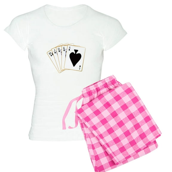 CafePress - Ace Spades Flush Pajamas - Women's Light Pajamas
