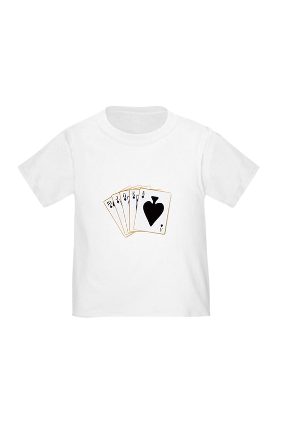 - Ace Spades Flush T Shirt - Cute Toddler T-Shirt, 100% Cotton