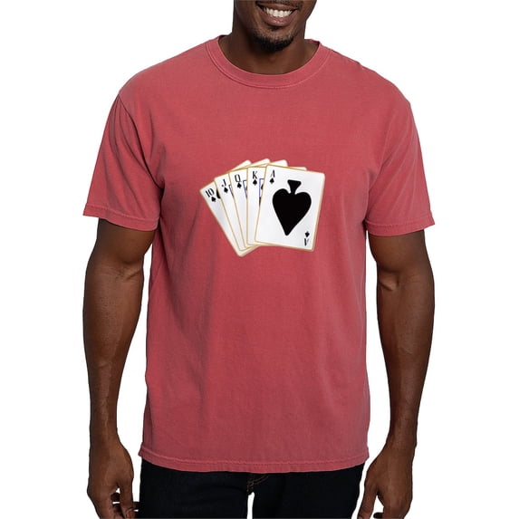 CafePress - Ace Spades Flush T Shirt - Mens Comfort Colors Shirt