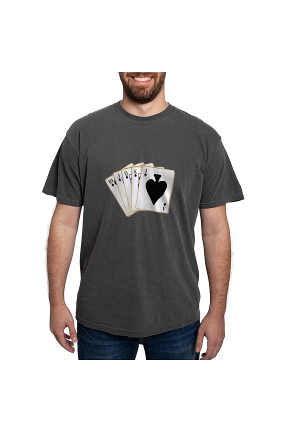 - Ace Spades Flush T Shirt - Mens Comfort Colors Shirt
