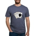 thumbnail image 1 of CafePress - Ace Spades Flush T Shirt - Mens Tri-blend T-Shirt, 1 of 4