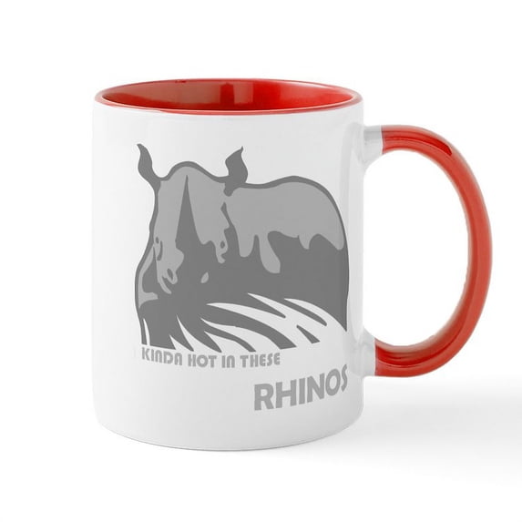 CafePress - Ace Ventura Rhinos Mug - 11 oz Ceramic Mug - Novelty Coffee Tea Cup