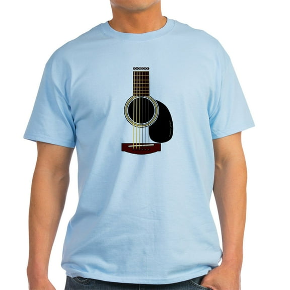 CafePress - Acoustic Guitar Light T Shirt - Light T-Shirt - CP