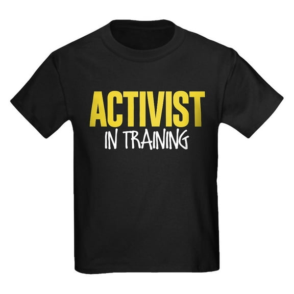 CafePress - Activist In Training Kids Dark T Shirt - Dark T-Shirt Kids XS-XL