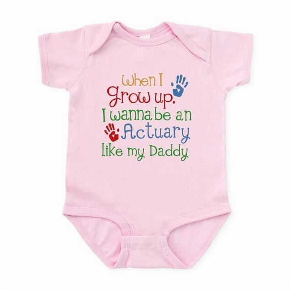 CafePress - Actuary Like My Daddy Body Suit - Baby Light Bodysuit, Size Newborn - 24 Months