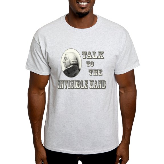 CafePress - Adam Smith Invisible Hand Light T Shirt - Men's Classic Graphic T-Shirt