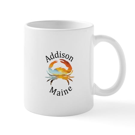 CafePress - Addison Maine Mugs - 11 oz Ceramic Mug - Novelty Coffee Tea Cup