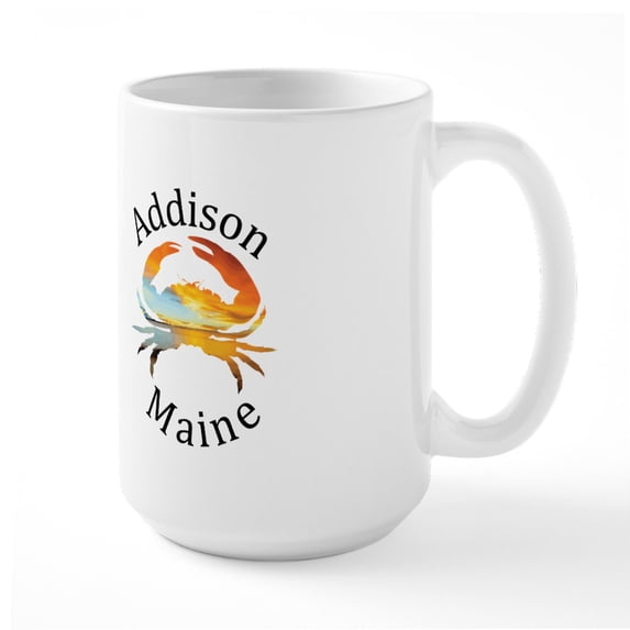 CafePress - Addison Maine Mugs - 15 oz Ceramic Large White Novelty Mug