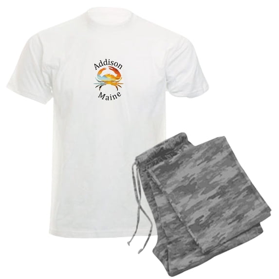 CafePress - Addison Maine Pajamas - Men's Light Loose Fit Cotton Pajama Set