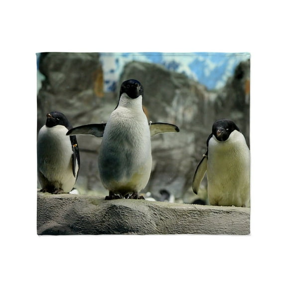 CafePress - Adelie Penguins Throw Blanket - Soft Fleece Throw Blanket, 50"x60" for All Ages