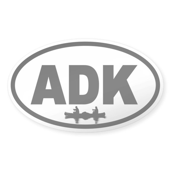 CafePress - Adirondack ADK Canoe Oval Sticker - Sticker (Oval)