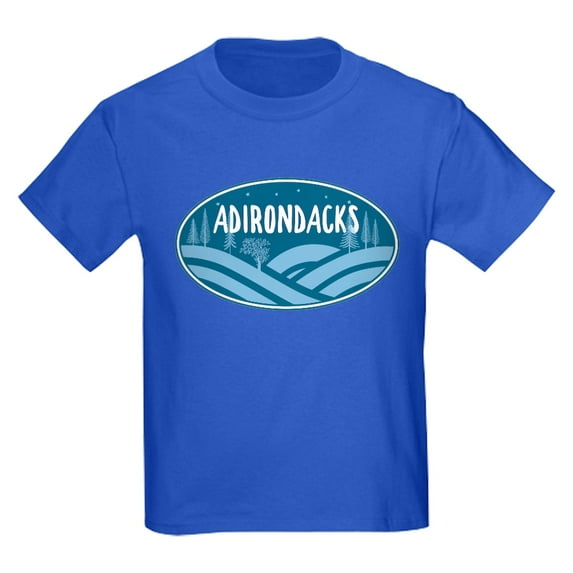 CafePress - Adirondacks New York Outdoors T Shirt - Dark T-Shirt Kids XS-XL
