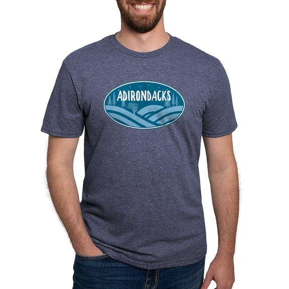 CafePress - Adirondacks New York Outdoors T Shirt - Mens Tri-blend T-Shirt