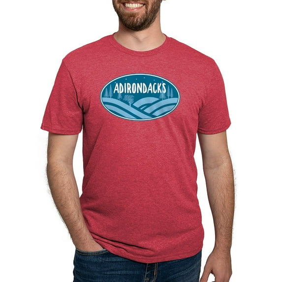 CafePress - Adirondacks New York Outdoors T Shirt - Mens Tri-blend T-Shirt