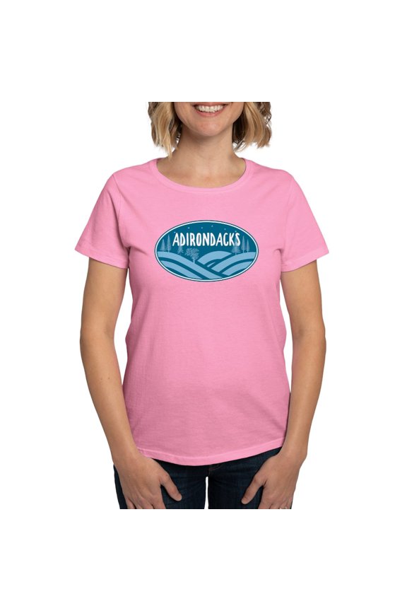 - Adirondacks New York Outdoors T Shirt - Women's Traditional Fit Dark T-Shirt