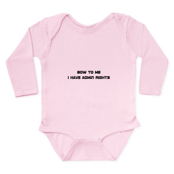 CafePress - Admin Rights Body Suit - Long Sleeve Cotton Baby Bodysuit