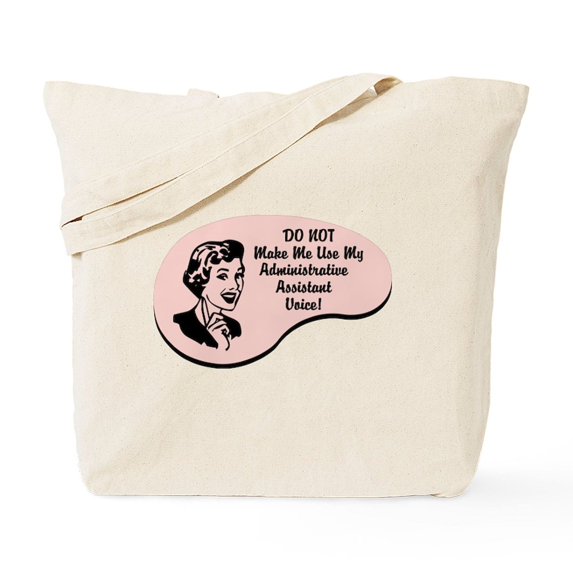 CafePress - Administrative Assistant Voice Tote Bag - Unisex Canvas Tote Bag, Beige, 1-Piece