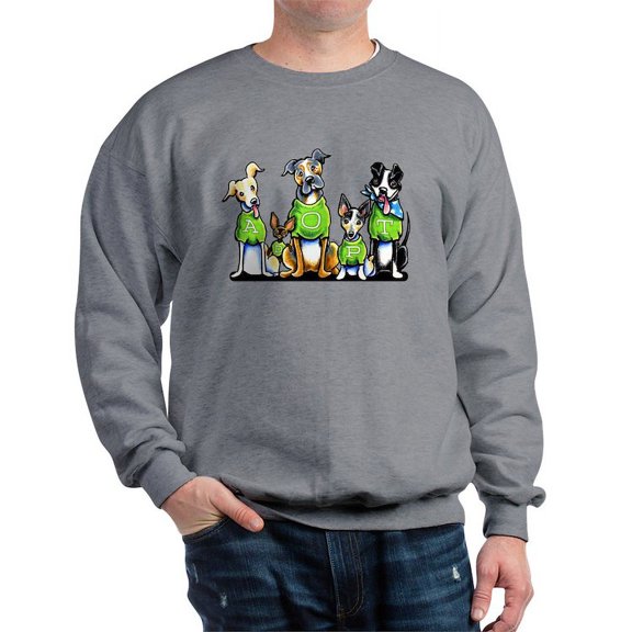 CafePress - Adopt Shelter Dogs Sweatshirt - Crew Neck Sweatshirt