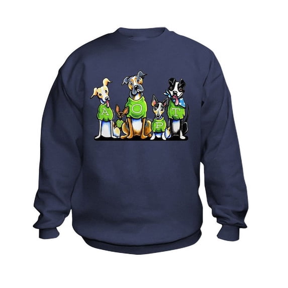 CafePress - Adopt Shelter Dogs Sweatshirt - Kids Sweatshirt, Youth Crew Neck Sweatshirt