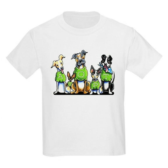 CafePress - Adopt Shelter Dogs T Shirt - Light T-Shirt Kids XS-XL
