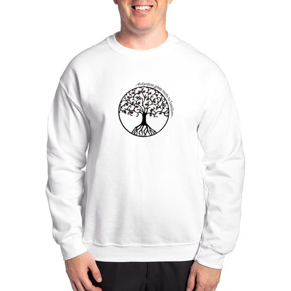 CafePress - Adoption Roots Sweatshirt - Crew Neck Sweatshirt