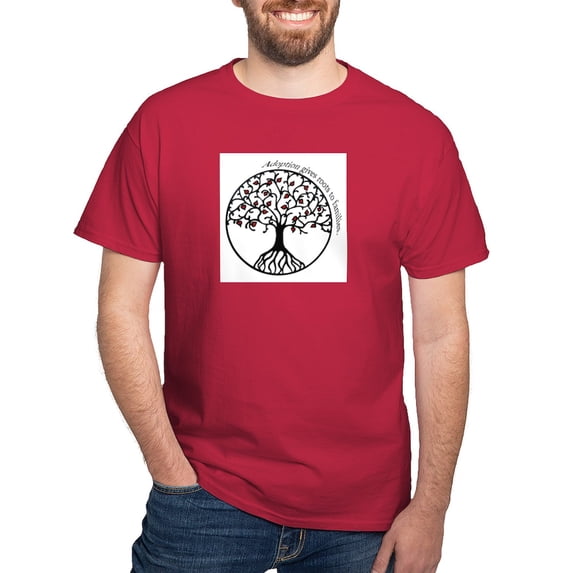 CafePress - Adoption Roots T Shirt - Men's Classic Graphic Cotton T-Shirt