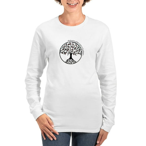 CafePress - Adoption Roots Women's Long Sleeve T Shirt - Women's Long Sleeve Graphic Casual T-Shirt