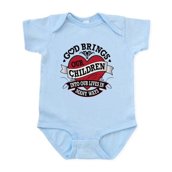 CafePress - Adoption Tattoo Infant Bodysuit - Baby Light Bodysuit, Size Newborn - 24 Months