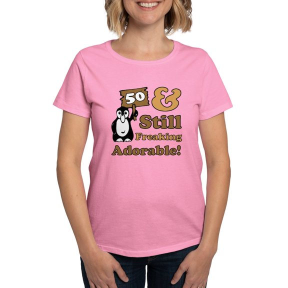 CafePress - Adorable 50Th Birthday Women's Dark T Shirt - Women's Traditional Fit Dark T-Shirt