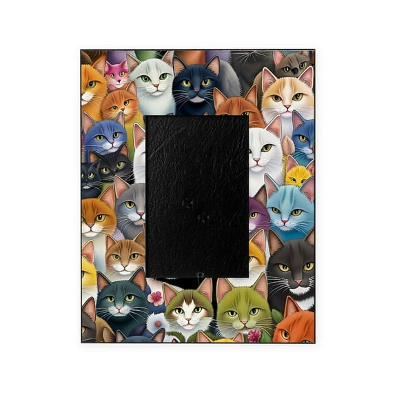 CafePress - Adorable And Curious Cats Fantasy - Decorative 8x10 Picture Frame