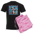 thumbnail image 1 of CafePress - Adorable Cow Has Hearts Pajamas - Men's Dark Loose Fit Cotton Pajama Set, 1 of 7