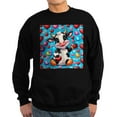 thumbnail image 1 of CafePress - Adorable Cow Has Hearts Sweatshirt - Classic Crew Neck Sweatshirt, 1 of 4