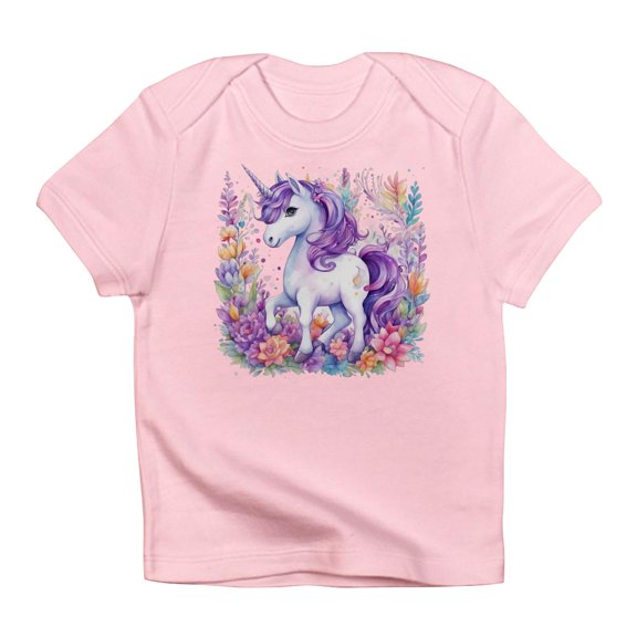 CafePress - Adorable Floral Unicorn T Shirt - Infant T-Shirt