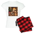 thumbnail image 1 of CafePress - Adorable Yorkshire Terrier Yorke Christmas Pajamas - Women's Light Pajamas, 1 of 4