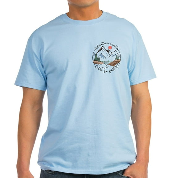 CafePress - Adventure Awaits Let'S Go Find It T Shirt - Men's Classic Graphic T-Shirt