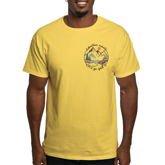 CafePress - Adventure Awaits Let'S Go Find It T Shirt - Men's Classic Graphic T-Shirt