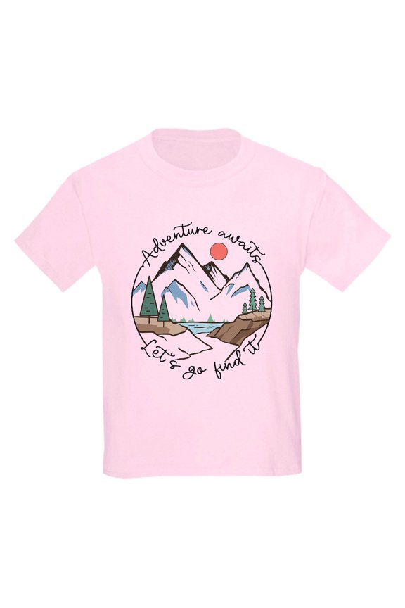 - Adventure Awaits Let'S Go Find It T Shirt - Light T-Shirt Kids XS-XL