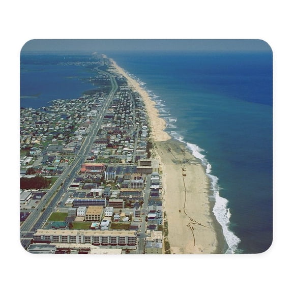 CafePress - Aerial View Of Ocean City Maryland Mousepad - Non-slip Rubber Mousepad, Gaming Mouse Pad