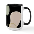 thumbnail image 1 of CafePress - Aesthetic Boho Geometric Abstract Shapes Pattern Mugs - 15 oz Ceramic Large White Novelty Mug, 1 of 4