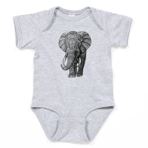 CafePress - African Elephant - Cute Infant Bodysuit Baby Romper - Size Newborn - 24 Months