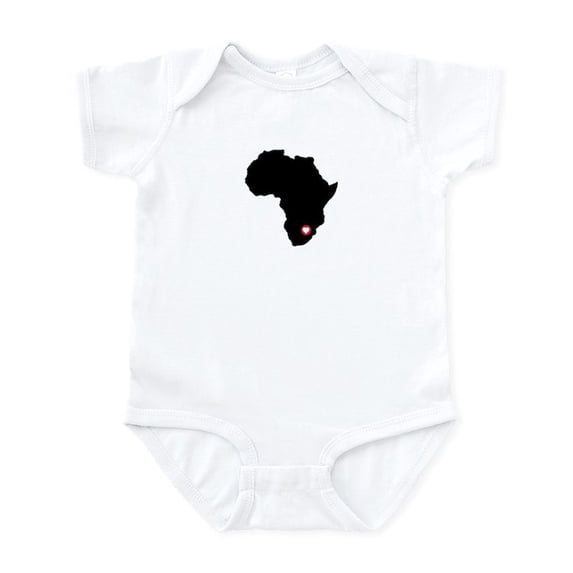 CafePress - African Heart Infant Bodysuit - Baby Light Bodysuit, Size Newborn - 24 Months