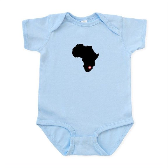 CafePress - African Heart Infant Bodysuit - Baby Light Bodysuit, Size Newborn - 24 Months