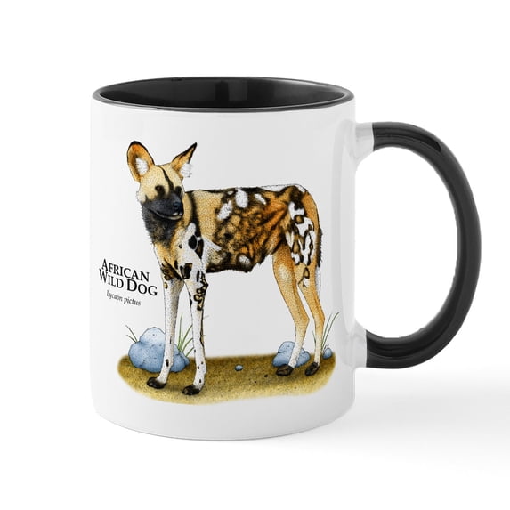 CafePress - African Wild Dog Mug - 11 oz Ceramic Mug - Novelty Coffee Tea Cup