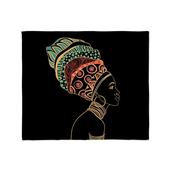 CafePress - African Woman Throw Blanket - Soft Fleece Throw Blanket, 50"x60" for All Ages