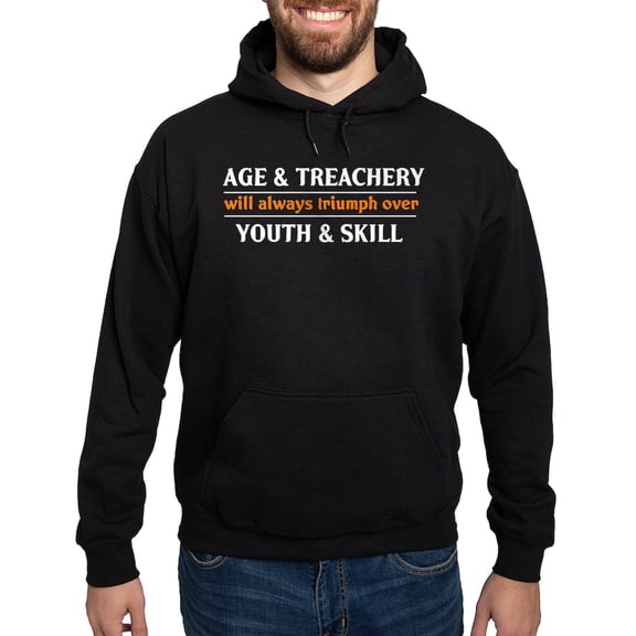 CafePress - Age And Treachery Will Always Hoodie (Dark) - Pullover Hoodie, Classic, Comfortable Hooded Sweatshirt