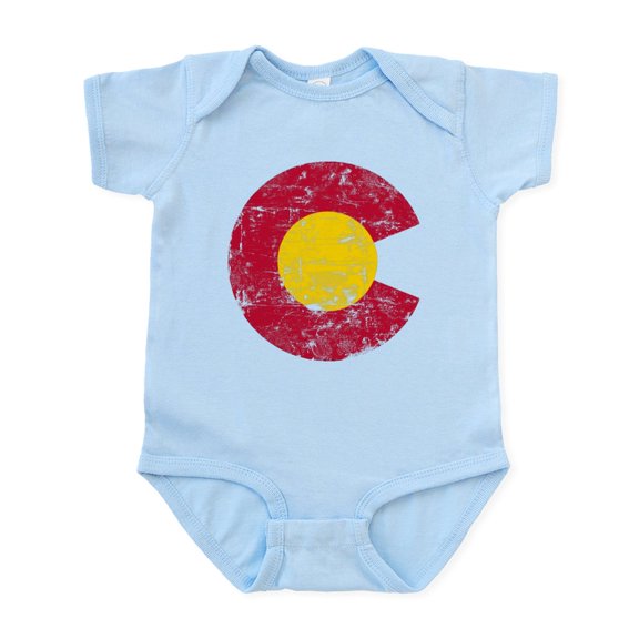 CafePress - Aged Colorado C Infant Bodysuit - Baby Light Bodysuit, Size Newborn - 24 Months