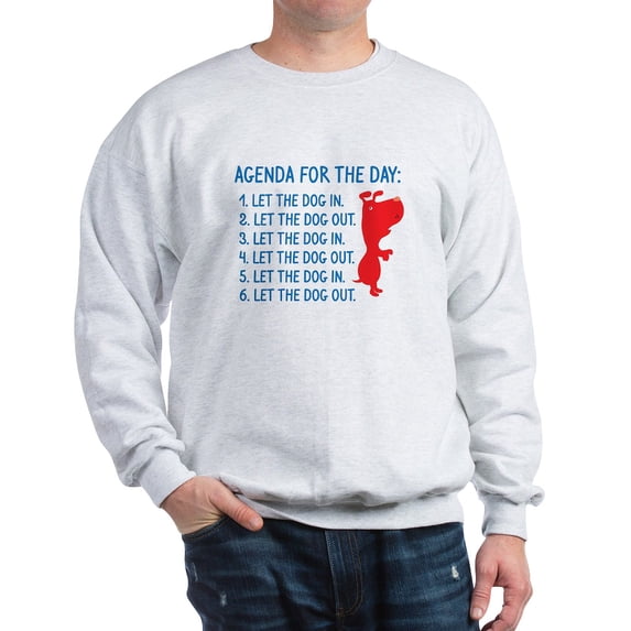 CafePress - Agenda For The Day Sweatshirt - Crew Neck Sweatshirt